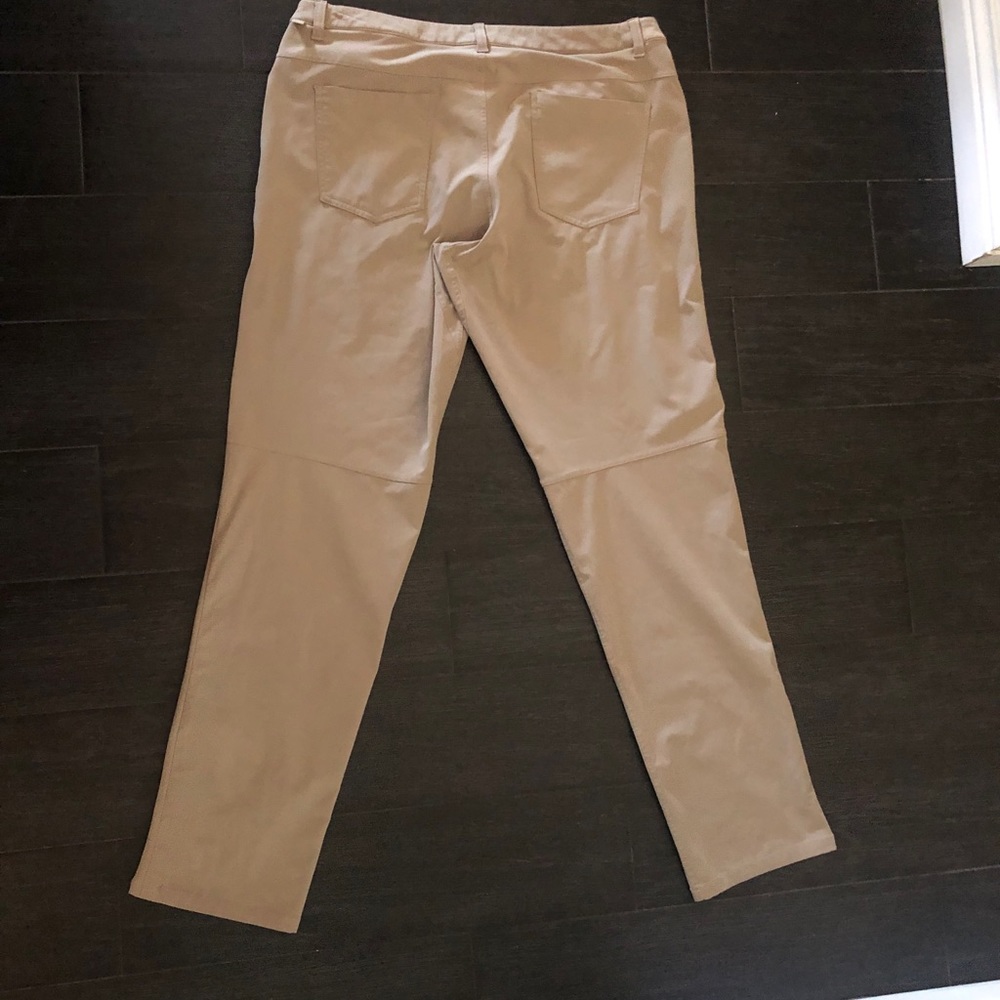 Lululemon ABC Classic Pant Trousers Artifact Khaki 36 waist 34 inseam